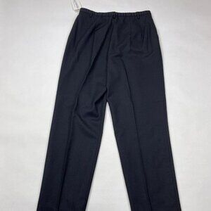 Pendleton 100% Virgin Wool Pants Lined Pockets Flat Front Black Women 14 $138‎